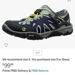 Merrell Vibram All out Blaze outdoor sandal